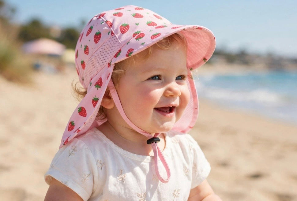 Baby Sun Protection Hat – UPF 50+ with Neck & Ear Flap