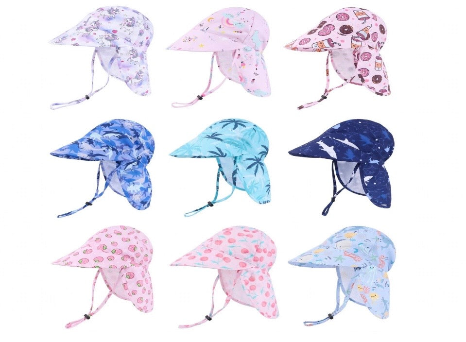 Baby Sun Protection Hat – UPF 50+ with Neck & Ear Flap
