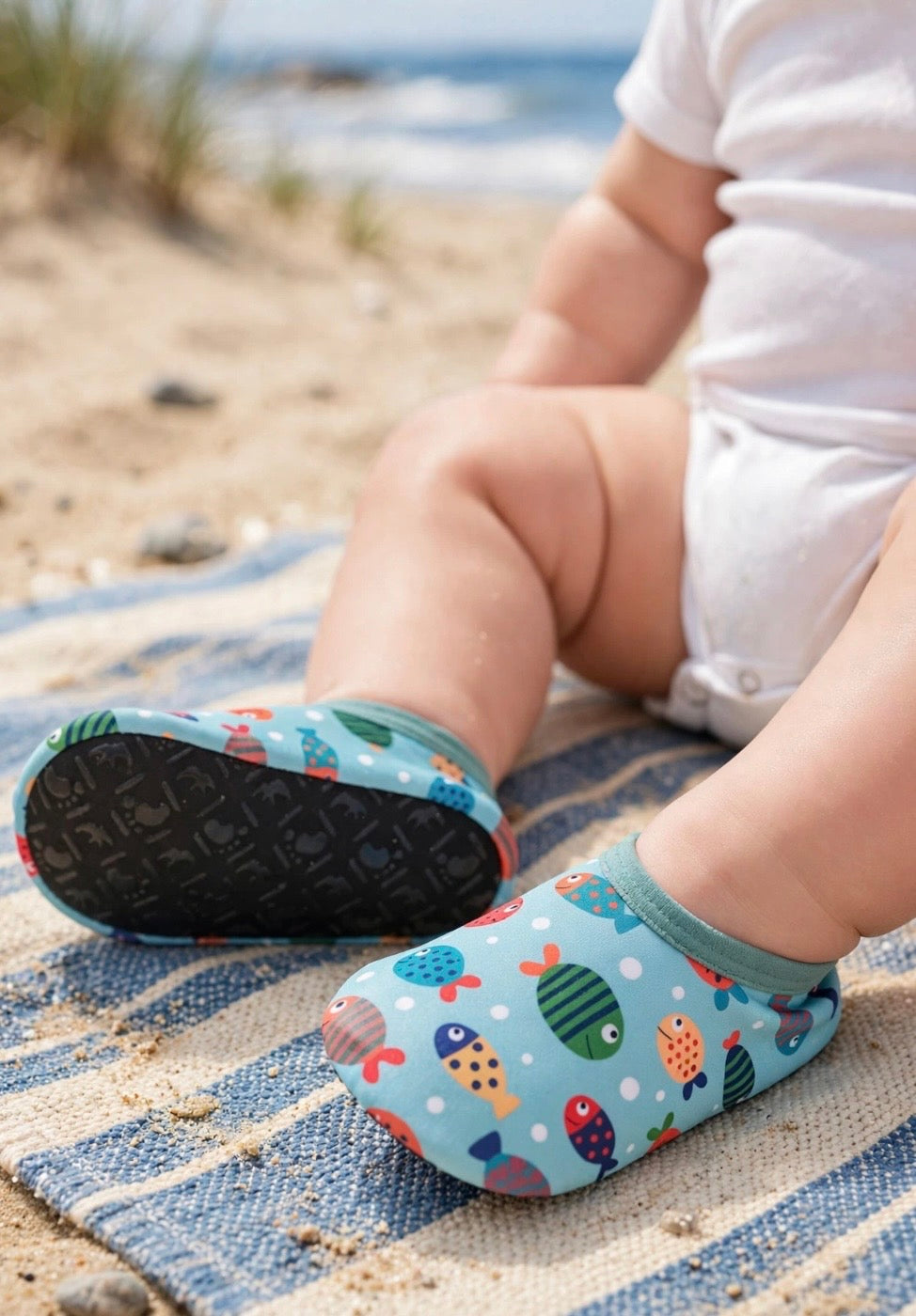 Baby Beach Water Shoes – Non-Slip Soft Sole